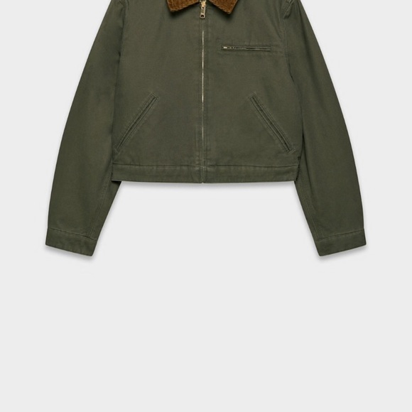Olive Green Women's Jacket - Picture 3 of 14